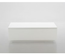 Molto Couchtisch hochglanz weiss mit Aufbewahrung 106 cm x 60 cm