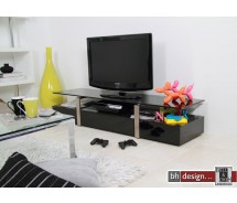 Plasmas TV-Tisch hochglanz schwarz