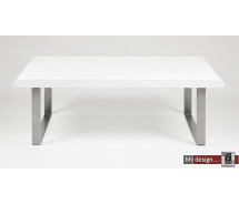 Radius Couchtisch Weiss hochglanz 135 cm