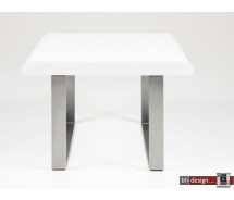 Radius Ecktisch Weiss hochglanz 59 x 59 cm cm
