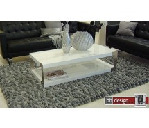 Staut Couchtisch hochglanz weiss 130 x 60 cm