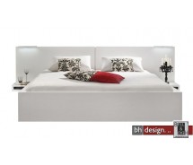 Arte M Bett Snooze 3 Weiss / Schwarzglas