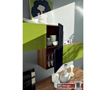Storia Hängemodul Nussbaum/Grün 2 Türen