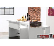 Arte M Polsterbank Tokio hoch mit Lehne weiss 167 cm x 100 cm 