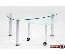 Trixi Retro Couchtisch aus Glas