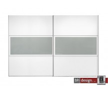 Arte M Schiebetürenschrank Trio Plus Weiss / Floatsicherheitsglas