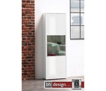 Arte M Vitrine Game Plus Weiss Hochglanz /Parasolglas 64,5 cm x 198 cm