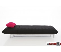  Zebra Chaiselongue mit Schlaffunktion in anthrazit