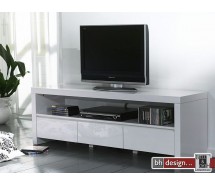 Zeus TV-Tisch Hochglanz Weiss 150 x 50 cm (Extreme Gloss)