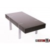 Bonseo Couchtisch Schwarz 142 x 74 cm