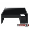 Arte M Couchtisch Game Schwarz/Schwarzglas 90 cm x 90 cm