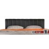 Arte M Bett Choice Weiss / Schwarz mit Schwebesockel 