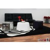 Champagne Couchtisch Hochglanz weiss