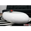 Stroke Stone Couchtisch hochglanz weiss