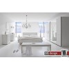 Arte M Bett Choice Weiss / Schwarz mit Schwebesockel 