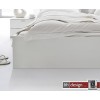 Arte M Bett Basic Weiss/Weiss Hochglanz