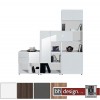 Arte M Carry Kombination Weiss/Weiss Hochglanz  211,5 x 215 x 36 cm