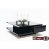 Kliff Couchtisch Hochglanz schwarz 100 cm x 100 cm