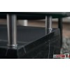 Caruno Ecktisch Marmor/Glas schwarz