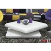 Monaco Couchtisch weiss seidenmatt drehbar 90 x 90 cm