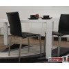 Jean Designlederstuhl schwarz Edelstahllook