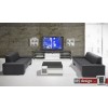 Arte M Couchtisch Game Weiss/Floatglas 90 cm x 90 cm
