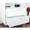 Slidely Shaped Vitrine Weiss Hochglanz