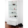 Slidely Shaped Vitrine Weiss Hochglanz