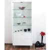 Slidely Shaped Vitrine Weiss Hochglanz