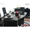 Rom Esstisch Marmor Glas Schwarzglas 