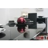 Rom Esstisch Marmor Glas Schwarzglas 