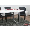 Radius Esstisch Weiss hochglanz 200 cm