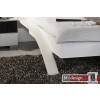 Arte M Bett Swing Weiss mit Polsterkopfteil / Schwarz