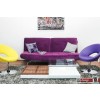 Switch Couchtisch hochglanz weiss mit gebogenem Glas  140  x  68 cm 