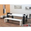 Wister Sitzbank hochglanz  weiss 180 cm