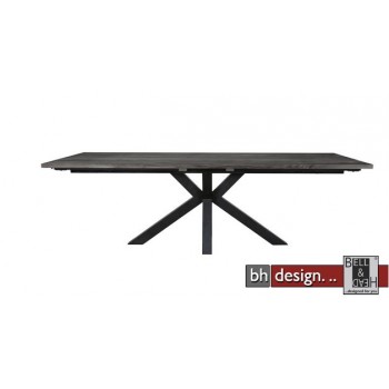 Maison Esstisch by Canett Design,  Eiche antik grau gebeizt 240 x 100 cm, alternativ mit Ansteckplatten