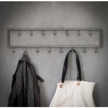 Carry Line Garderobe mit 15 Haken Vintage Look 80 cm x 20 cm 