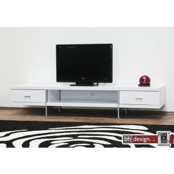  Bonseo TV-Tisch hochglanz weiss 200 x 58 cm