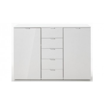 Express Möbel Kommode One 700 , 2 Türen 5 Schubkästen, verschiedene Farbvarianten B 140 cm x H 100 cm