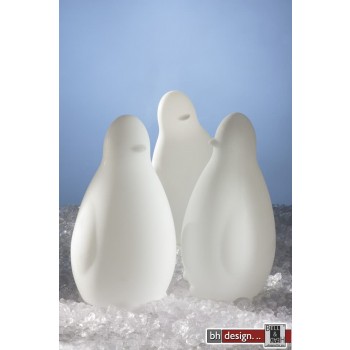 Koko light Designer Pinguin in weiß beleuchtet