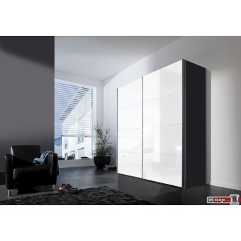 Express Möbel Schwebetürenschrank FOUR YOU, Lackfront weiss, 150 cm bis 300 cm , Höhe 216 cm oder Höhe 236 cm