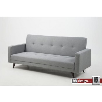  Leconi Schlafsofa  hellgrau Corsica Stoff 217 x 89 cm