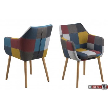 Nora Armlehnstuhl  Corsica Stoff Patchwork 