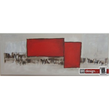 Einzelgemälde 130 x 50 cm "Red flag"