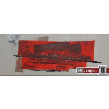 Einzelgemälde 130 x 50 cm "Red stone"