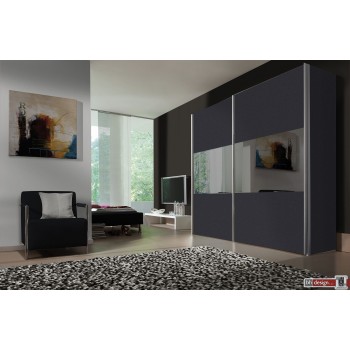 Express Möbel Schwebetürenschrank Stars mit Glaseinsätzen, 150 cm bis 300 cm , Höhe 216 cm oder Höhe 236 cm