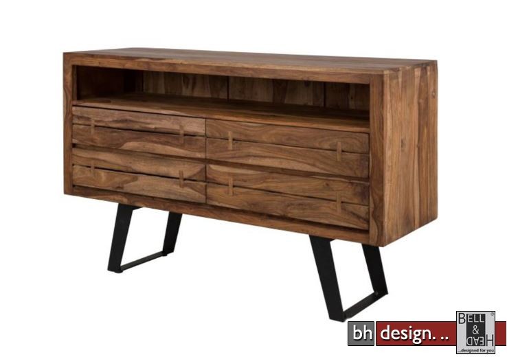 Oshawa Sideboard By Canett Design Massiv Sheesham Holz 145 X 90 Cm