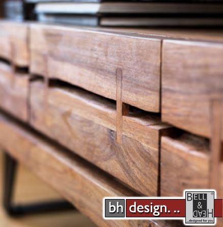 Oshawa Medienelement by Canett Design massiv Sheesham Holz ...