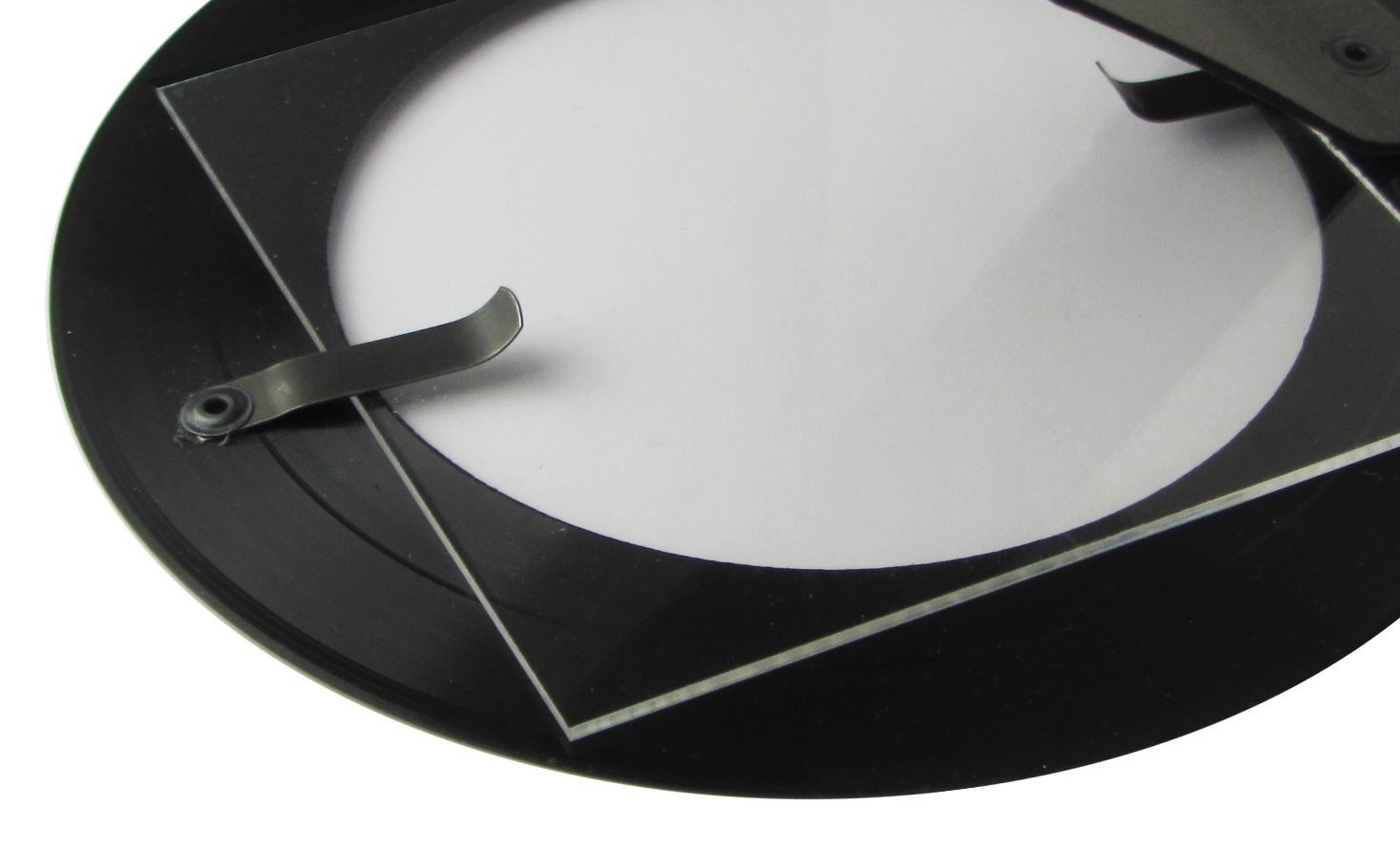 7 Zoll Maxi bzw. Single Runder Bilder-Rahmen aus echter Vinyl-Schallplatte 