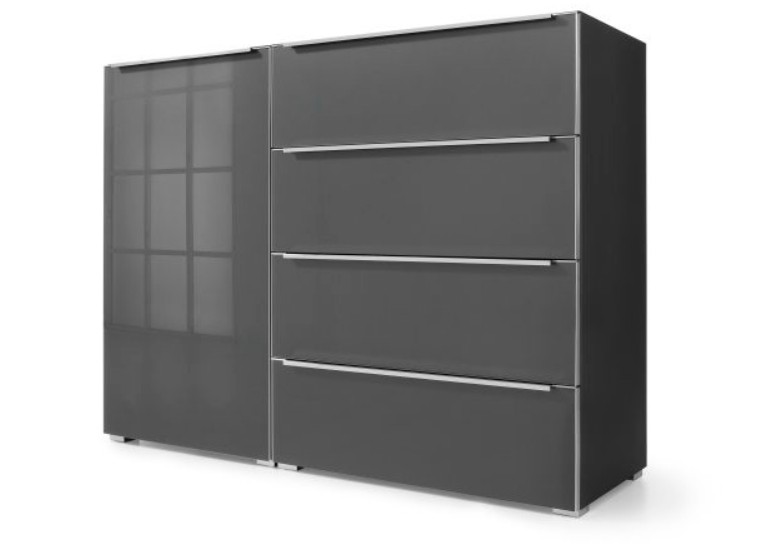 Nolte Mobel Sidebard Alegro Style 140 X 104 Cm 4 Glasschubkasten